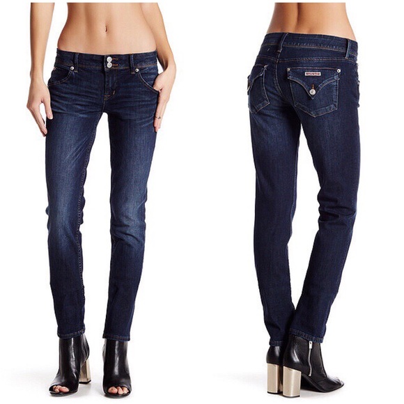 hudson low rise skinny jeans